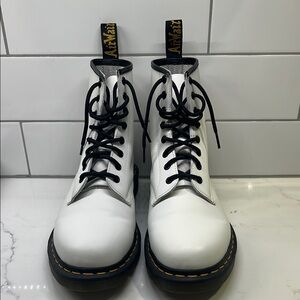 Dr. Martens White Combat Boots